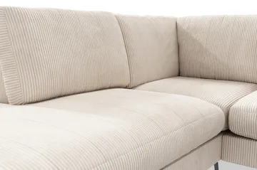 Ocean Lyx 4-sits Vänstervänd L-formad Schäslongsoffa i Manchester - Beige - Möbler - Soffa - Divansoffa & schäslongsoffa - 4 sits soffa med divan