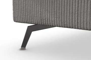 Ocean Lyx 4-sits Vänstervänd L-formad Schäslongsoffa i Manchester - Mörkgrå - Möbler - Soffa - Divansoffa & schäslongsoffa - 4 sits soffa med divan