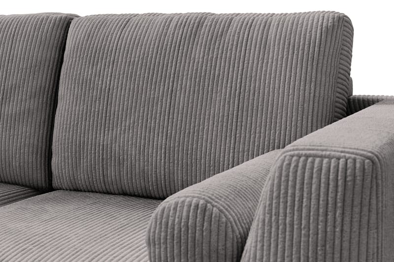 Ocean Lyx 4-sits Vänstervänd L-formad Schäslongsoffa i Manchester - Mörkgrå - Möbler - Soffa - Divansoffa & schäslongsoffa - 4 sits soffa med divan