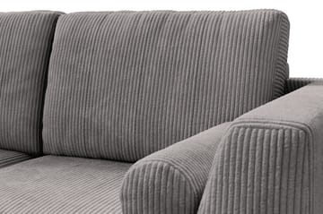 Ocean Lyx 4-sits Vänstervänd L-formad Schäslongsoffa i Manchester - Mörkgrå - Möbler - Soffa - Divansoffa & schäslongsoffa - 4 sits soffa med divan