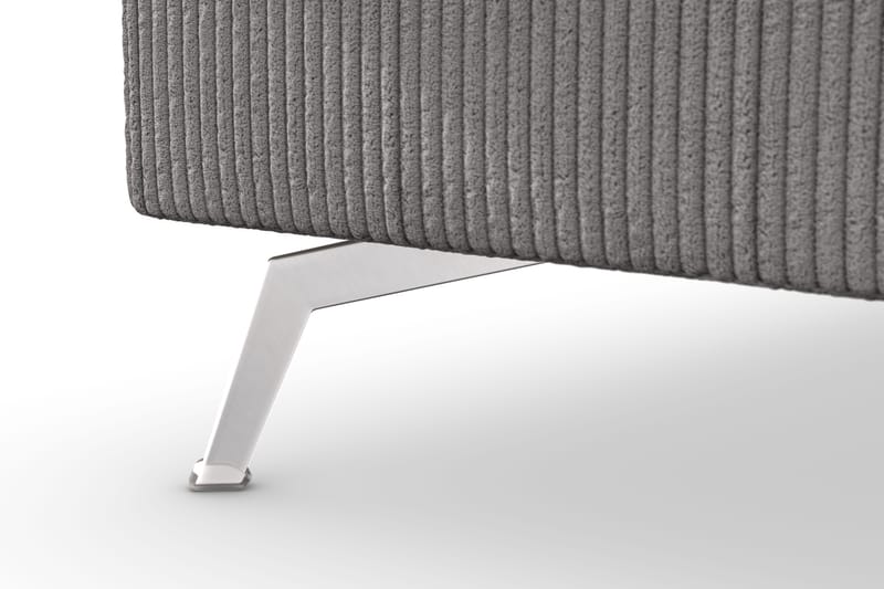 Ocean Lyx 4-sits Vänstervänd L-formad Schäslongsoffa i Manchester - Mörkgrå - Möbler - Soffa - Divansoffa & schäslongsoffa - 4 sits soffa med divan