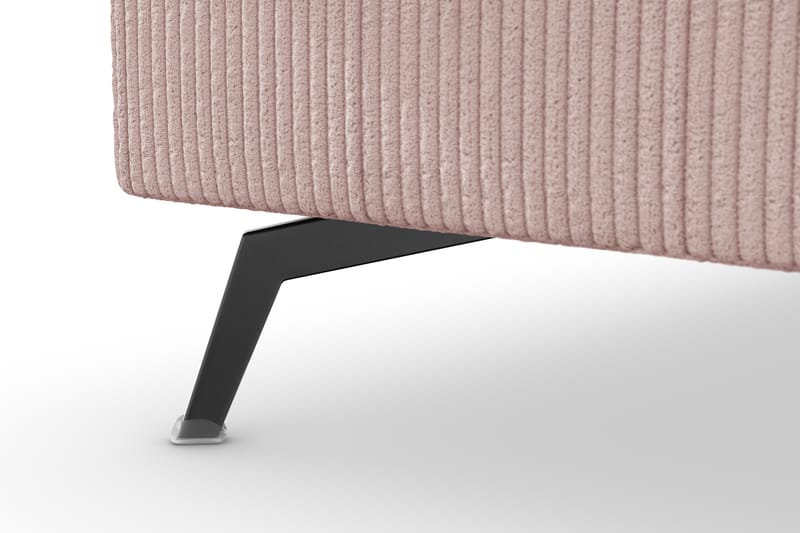Ocean Lyx 4-sits Vänstervänd L-formad Schäslongsoffa i Manchester - Rosa - Möbler - Soffa - Divansoffa & schäslongsoffa - 4 sits soffa med divan
