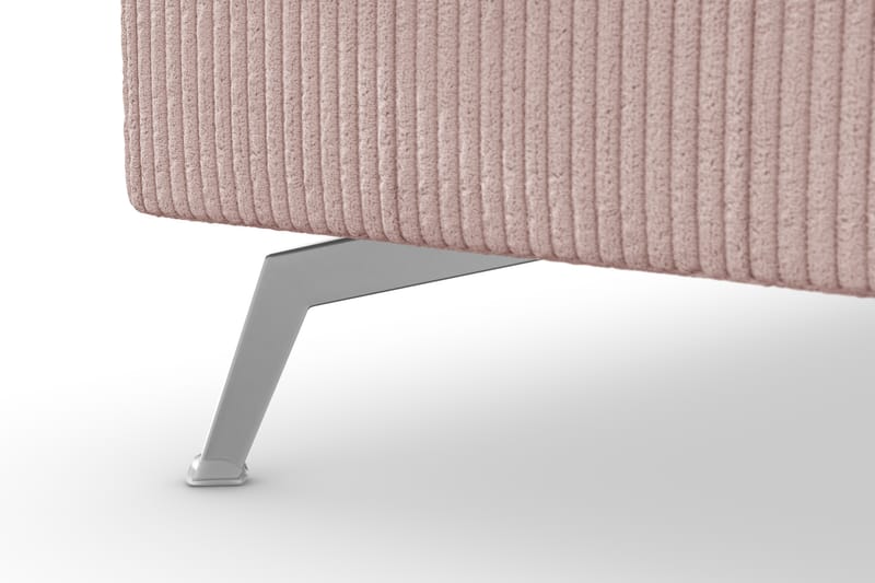 Ocean Lyx 4-sits Vänstervänd L-formad Schäslongsoffa i Manchester - Rosa - Möbler - Soffa - Divansoffa & schäslongsoffa - 4 sits soffa med divan