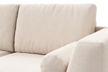 Ocean Lyx 4-sits Vänstervänd L-formad Schäslongsoffa i Tyg - Beige - Möbler - Soffa - Divansoffa & schäslongsoffa - 4 sits soffa med divan