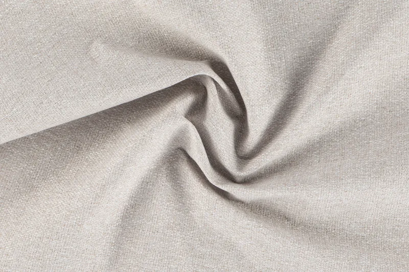 Ocean Lyx 6-sits Vänstervänd U-formad Soffa med Divan och Schäslong + Fotpall i Tyg - Beige - Möbler - Soffa - Divansoffa & schäslongsoffa