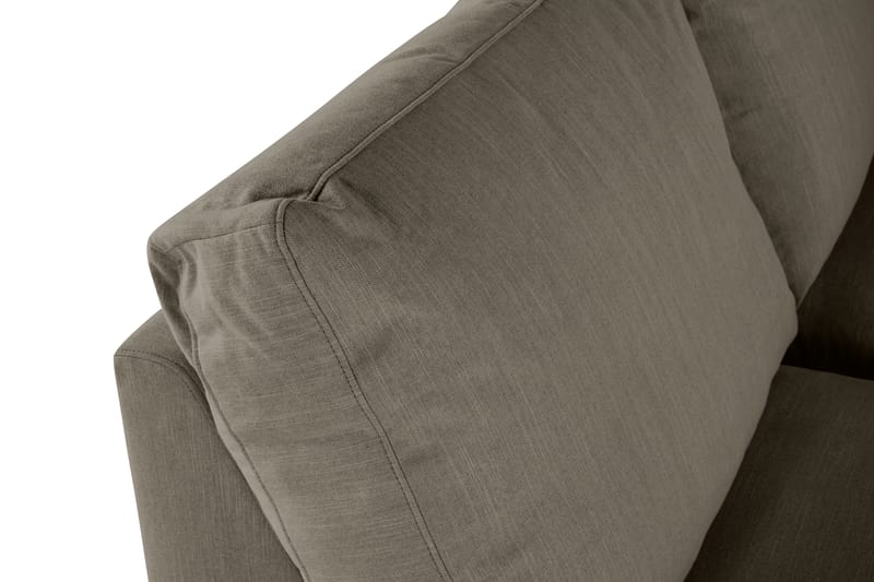 Ocean Lyx 6-sits Vänstervänd U-formad Soffa med Divan och Schäslong + Fotpall i Tyg - Mörkgrön - Möbler - Soffa - Divansoffa & schäslongsoffa