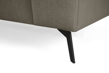 Ocean Lyx 6-sits Vänstervänd U-formad Soffa med Divan och Schäslong + Fotpall i Tyg - Mörkgrön - Möbler - Soffa - Divansoffa & schäslongsoffa