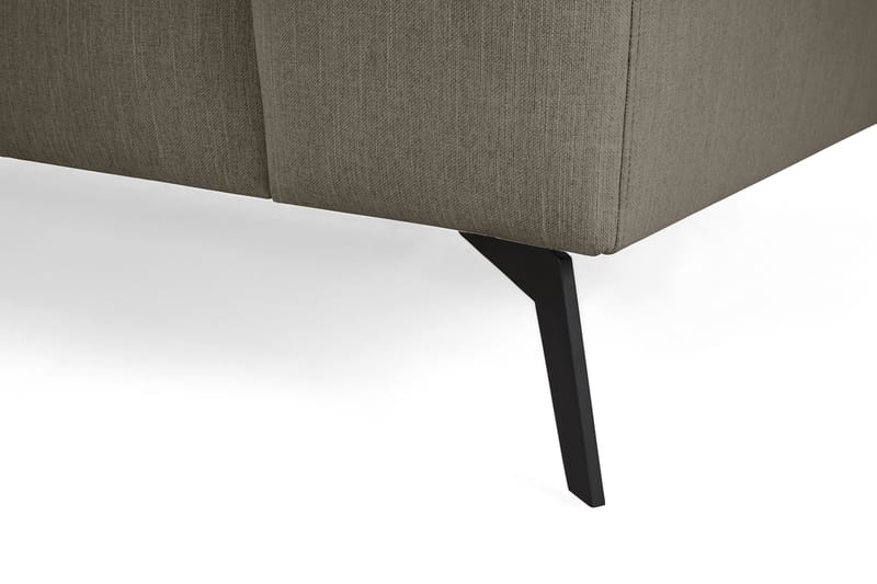 Ocean Lyx 6-sits Vänstervänd U-formad Soffa med Divan och Schäslong + Fotpall i Tyg - Mörkgrön - Möbler - Soffa - Divansoffa & schäslongsoffa