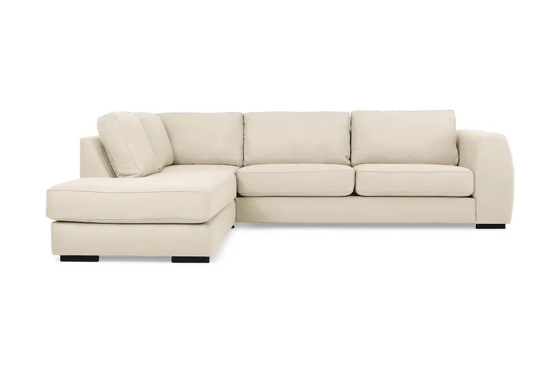 Optus 3-sits Soffa med Schäslong Vänster, Beige