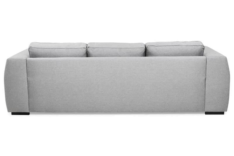 Optus 3-sits Vändbar L-formad Divansoffa i Tyg - Ljusgrå - Möbler - Soffa - Divansoffa & schäslongsoffa - 3 sits soffa med divan