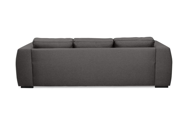 Optus 3-sits Vändbar L-formad Divansoffa i Tyg - Mörkgrå - Möbler - Soffa - Divansoffa & schäslongsoffa - 3 sits soffa med divan