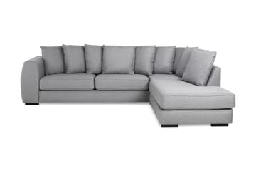 Optus 4-sits Högervänd L-formad Sch�äslongsoffa i Tyg inkl Kuvertkuddar - Ljusgrå - Möbler - Soffa - Divansoffa & schäslongsoffa - 3 sits soffa med divan