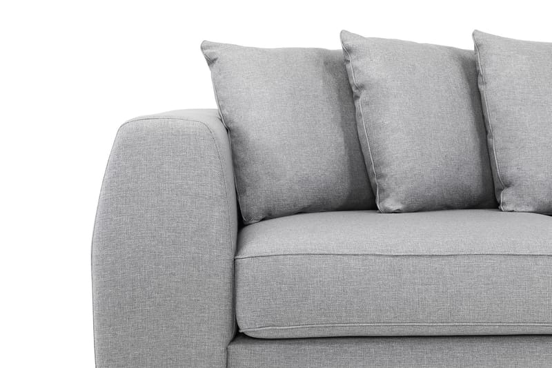 Optus 4-sits Högervänd L-formad Schäslongsoffa i Tyg inkl Kuvertkuddar - Ljusgrå - Möbler - Soffa - Divansoffa & schäslongsoffa - 3 sits soffa med divan