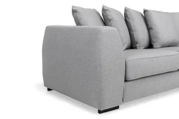 Optus 4-sits Högervänd L-formad Schäslongsoffa i Tyg inkl Kuvertkuddar - Ljusgrå - Möbler - Soffa - Divansoffa & schäslongsoffa - 3 sits soffa med divan