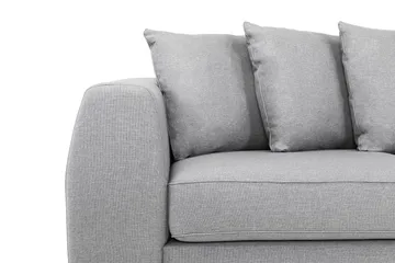 Optus 4-sits Högervänd L-formad Schäslongsoffa i Tyg inkl Kuvertkuddar - Ljusgrå - Möbler - Soffa - Divansoffa & schäslongsoffa - 3 sits soffa med divan