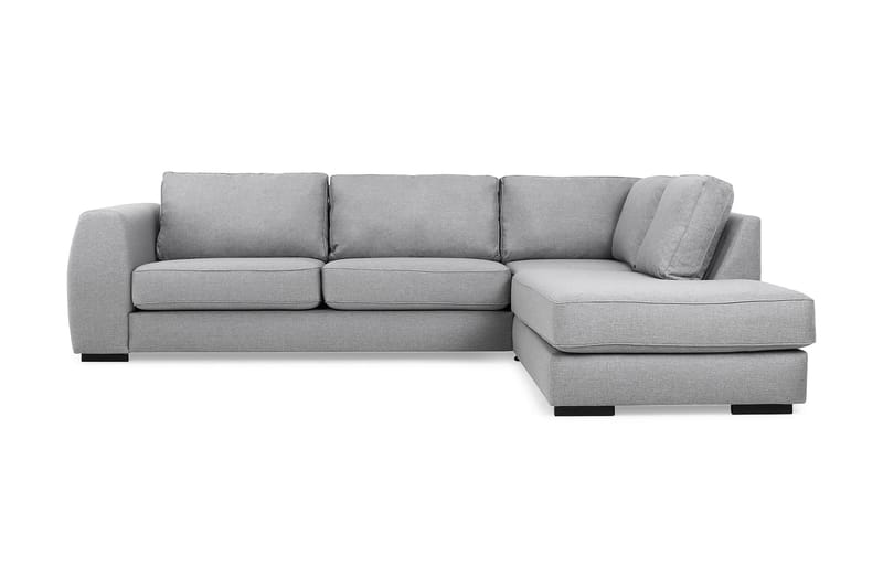 Optus 4-sits Högervänd L-formad Schäslongsoffa i Tyg - Ljusgrå - Möbler - Soffa - Divansoffa & schäslongsoffa - 3 sits soffa med divan