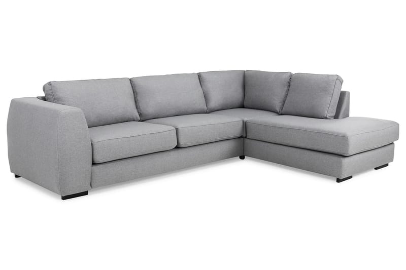 Optus 4-sits Högervänd L-formad Schäslongsoffa i Tyg - Ljusgrå - Möbler - Soffa - Divansoffa & schäslongsoffa - 3 sits soffa med divan