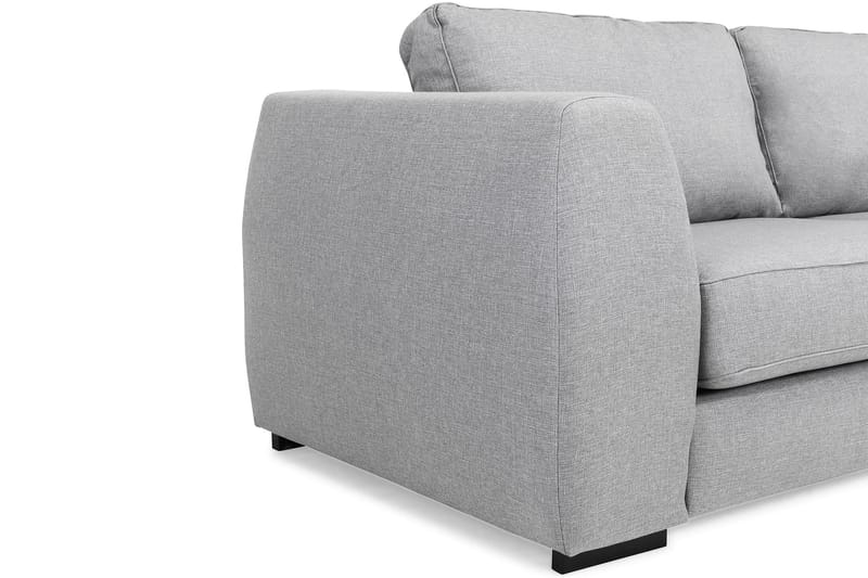Optus 4-sits Högervänd L-formad Schäslongsoffa i Tyg - Ljusgrå - Möbler - Soffa - Divansoffa & schäslongsoffa - 3 sits soffa med divan