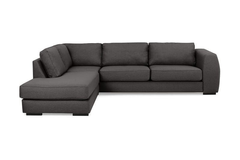Optus 4-sits Vänstervänd L-formad Schäslongsoffa i Tyg - Mörkgrå - Möbler - Soffa - Divansoffa & schäslongsoffa - 3 sits soffa med divan