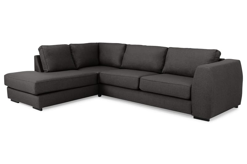 Optus 4-sits Vänstervänd L-formad Schäslongsoffa i Tyg - Mörkgrå - Möbler - Soffa - Divansoffa & schäslongsoffa - 3 sits soffa med divan