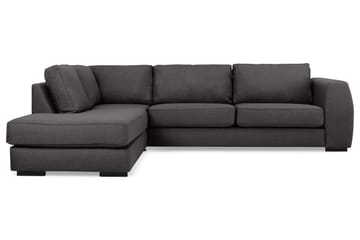 Optus 4-sits Vänstervänd L-formad Schäslongsoffa i Tyg - Mörkgrå - Möbler - Soffa - Divansoffa & schäslongsoffa - 3 sits soffa med divan