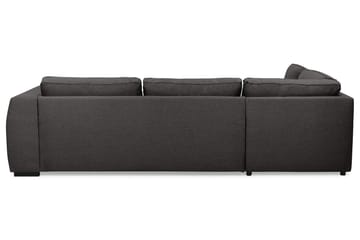 Optus 4-sits Vänstervänd L-formad Schäslongsoffa i Tyg - Mörkgrå - Möbler - Soffa - Divansoffa & schäslongsoffa - 3 sits soffa med divan