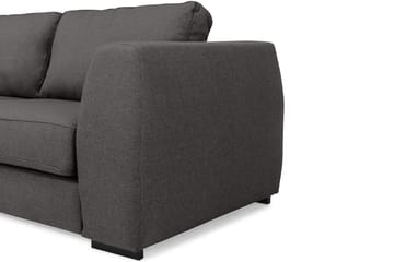 Optus 4-sits Vänstervänd L-formad Schäslongsoffa i Tyg - Mörkgrå - Möbler - Soffa - Divansoffa & schäslongsoffa - 3 sits soffa med divan