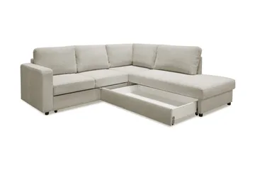 Paris Bäddsoffa - Beige - Möbler - Soffa - Divansoffa & schäslongsoffa - 4 sits soffa med divan