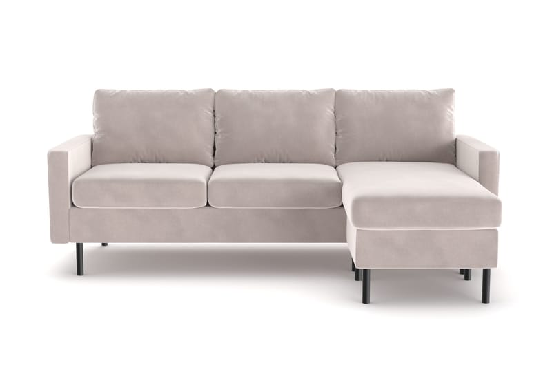 Peppe 3-sits Vändbar L-formad Divansoffa i Manchester, Beige