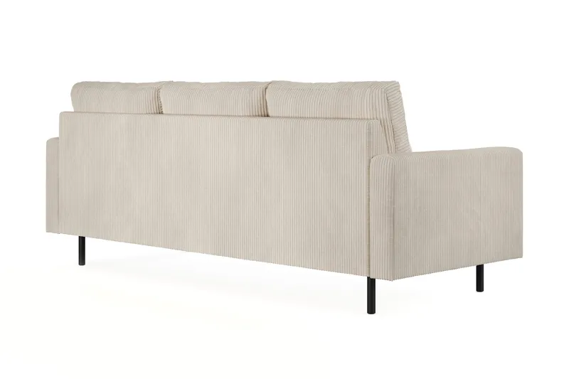 Peppe 3-sits Vändbar L-formad Divansoffa i Manchester - Beige - Möbler - Soffa - Divansoffa & schäslongsoffa - 3 sits soffa med divan
