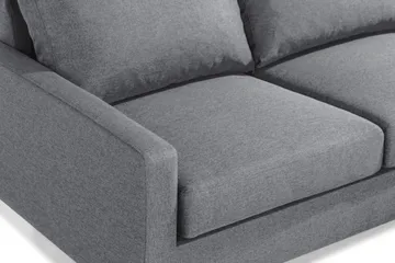 Peppe 3-sits Vändbar L-formad Divansoffa i Tyg - Ljusgrå - Möbler - Soffa - Divansoffa & schäslongsoffa - 3 sits soffa med divan