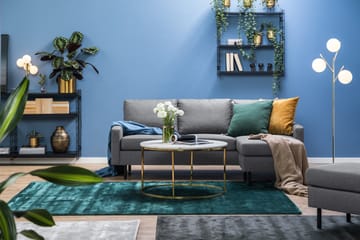 Peppe 3-sits Vändbar L-formad Divansoffa i Tyg - Ljusgrå - Möbler - Soffa - Divansoffa & schäslongsoffa - 3 sits soffa med divan