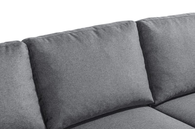Peppe 3-sits Vändbar L-formad Divansoffa i Tyg - Ljusgrå - Möbler - Soffa - Divansoffa & schäslongsoffa - 3 sits soffa med divan