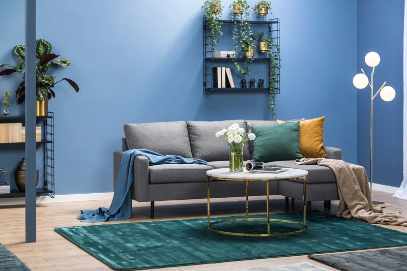 Peppe 3-sits Vändbar L-formad Divansoffa i Tyg - Ljusgrå - Möbler - Soffa - Divansoffa & schäslongsoffa - 3 sits soffa med divan