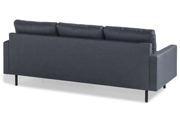 Peppe 3-sits Vändbar L-formad Divansoffa i Tyg - Mörkgrå - Möbler - Soffa - Divansoffa & schäslongsoffa - 3 sits soffa med divan