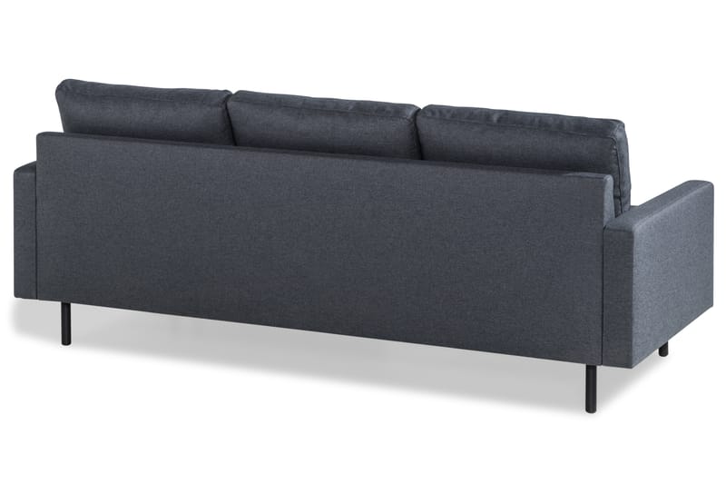 Peppe 3-sits Vändbar L-formad Divansoffa i Tyg - Mörkgrå - Möbler - Soffa - Divansoffa & schäslongsoffa - 3 sits soffa med divan