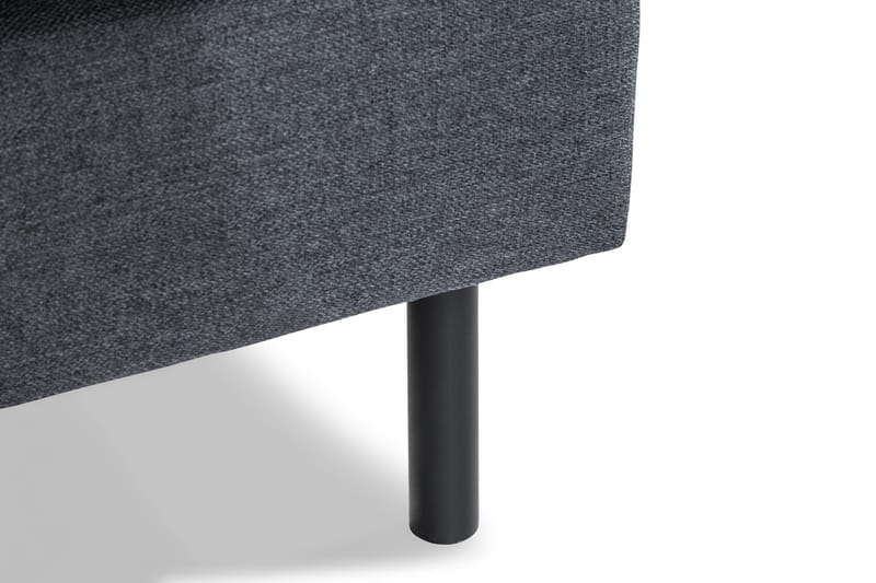 Peppe 3-sits Vändbar L-formad Divansoffa i Tyg - Mörkgrå - Möbler - Soffa - Divansoffa & schäslongsoffa - 3 sits soffa med divan