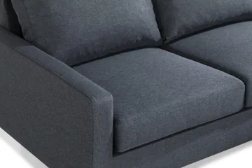 Peppe 3-sits Vändbar L-formad Divansoffa i Tyg - Mörkgrå - Möbler - Soffa - Divansoffa & schäslongsoffa - 3 sits soffa med divan