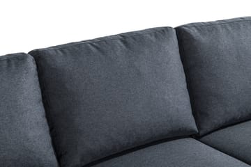 Peppe 3-sits Vändbar L-formad Divansoffa i Tyg - Mörkgrå - Möbler - Soffa - Divansoffa & schäslongsoffa - 3 sits soffa med divan