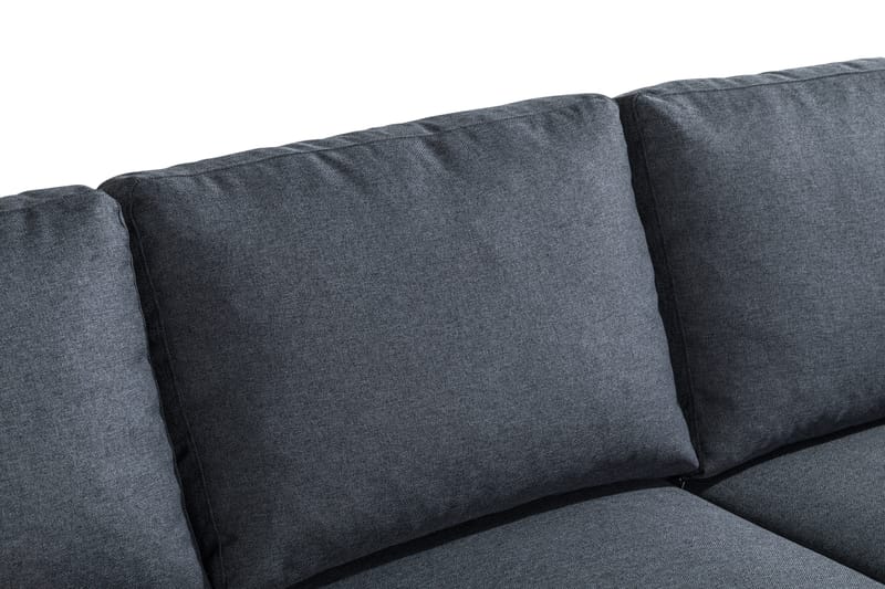 Peppe 3-sits Vändbar L-formad Divansoffa i Tyg - Mörkgrå - Möbler - Soffa - Divansoffa & schäslongsoffa - 3 sits soffa med divan