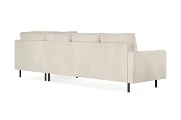 Peppe 4-sits Högervänd L-formad Schäslongsoffa i Manchester - Beige - Möbler - Soffa - Divansoffa & schäslongsoffa - 4 sits soffa med divan