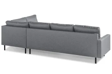 Peppe 4-sits Högervänd L-formad Schäslongsoffa i Tyg - Ljusgrå - Möbler - Soffa - Divansoffa & schäslongsoffa - 4 sits soffa med divan