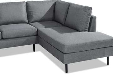 Peppe 4-sits Högervänd L-formad Schäslongsoffa i Tyg - Ljusgrå - Möbler - Soffa - Divansoffa & schäslongsoffa - 4 sits soffa med divan