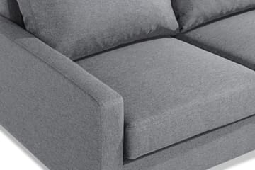 Peppe 4-sits Högervänd L-formad Sch äslongsoffa i Tyg - Ljusgrå - Möbler - Soffa - Divansoffa & schäslongsoffa - 4 sits soffa med divan