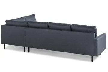 Peppe 4-sits Högervänd L-formad Schäslongsoffa i Tyg - Mörkgrå - Möbler - Soffa - Divansoffa & schäslongsoffa - 4 sits soffa med divan