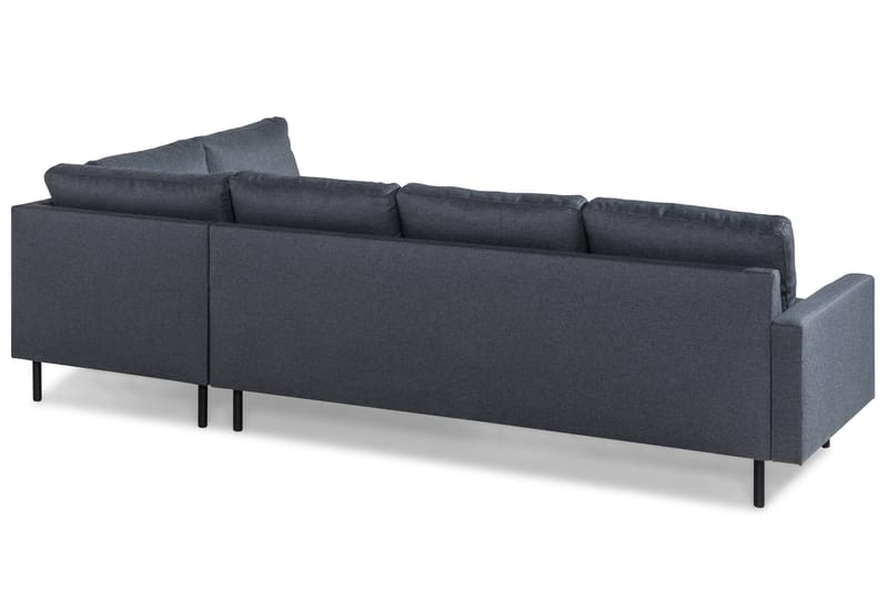 Peppe 4-sits Högervänd L-formad Schäslongsoffa i Tyg - Mörkgrå - Möbler - Soffa - Divansoffa & schäslongsoffa - 4 sits soffa med divan
