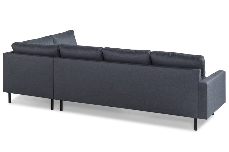 Peppe 4-sits Högervänd L-formad Schäslongsoffa i Tyg - Mörkgrå - Möbler - Soffa - Divansoffa & schäslongsoffa - 4 sits soffa med divan