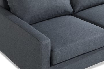Peppe 4-sits Högervänd L-formad Schäslongsoffa i Tyg - Mörkgrå - Möbler - Soffa - Divansoffa & schäslongsoffa - 4 sits soffa med divan