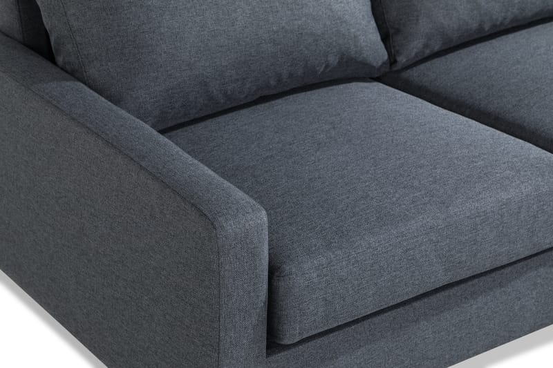 Peppe 4-sits Högervänd L-formad Schäslongsoffa i Tyg - Mörkgrå - Möbler - Soffa - Divansoffa & schäslongsoffa - 4 sits soffa med divan