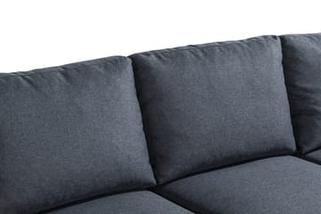 Peppe 4-sits Högervänd L-formad Schäslongsoffa i Tyg - Mörkgrå - Möbler - Soffa - Divansoffa & schäslongsoffa - 4 sits soffa med divan